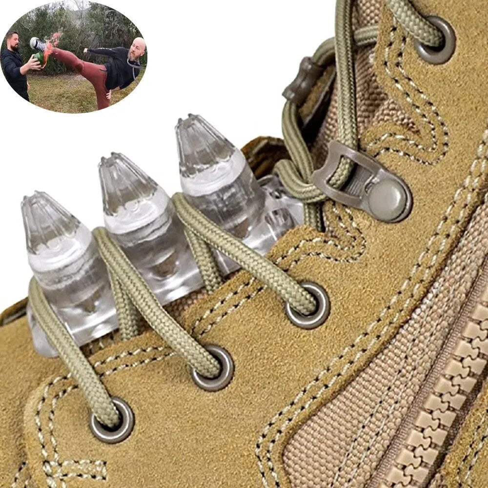 Non-lethal Self-defense boot spikes