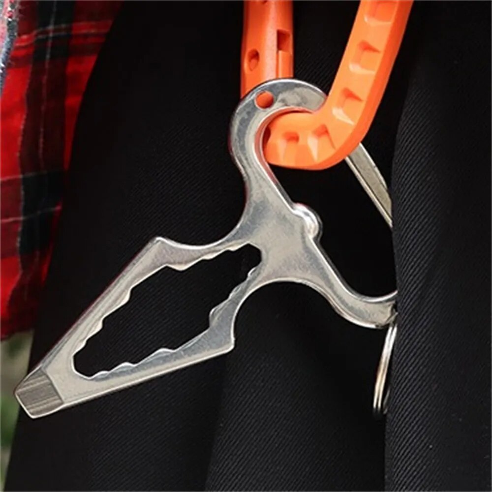Self Defense Weapons Outdoor EDC Survival Tool Personal Defense Keychain Stinger Bottle Opener Combination Wrench for Men Women