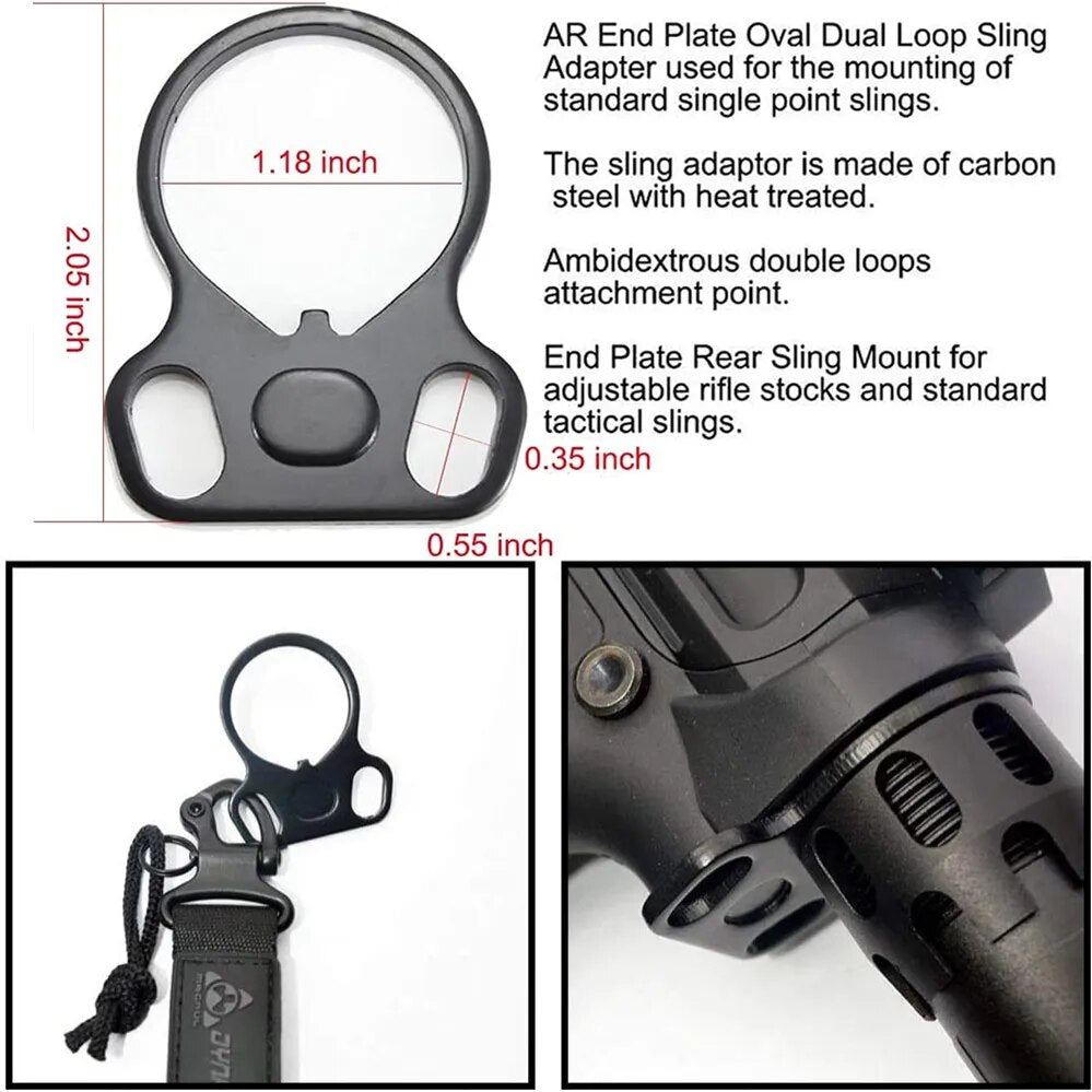 Tactical Rifle  Ambidextrous  Sling Mount For AR-15 M4